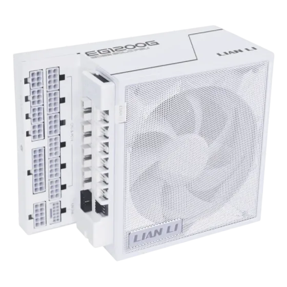 Lian Li Блок питания Lian Li 1200W EG1200G White (G9P.EG1200G.WH00.RU) 16 Pin (PCIe 5.0 Connector Cable Details)