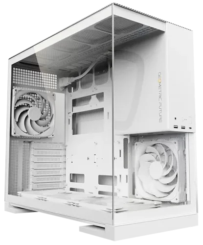 GEOMETRIC FUTURE Компьютерный корпус Geometric Future Model 5 ARGB White with fans (1AM5WKWT01100)