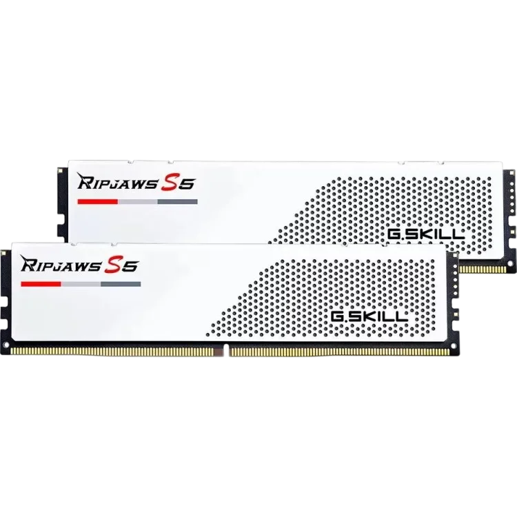 G.SKILL Оперативная память 64 Gb 5600 MHz G.Skill RIPJAWS S5 White (F5-5600J3636D32GX2-RS5W)