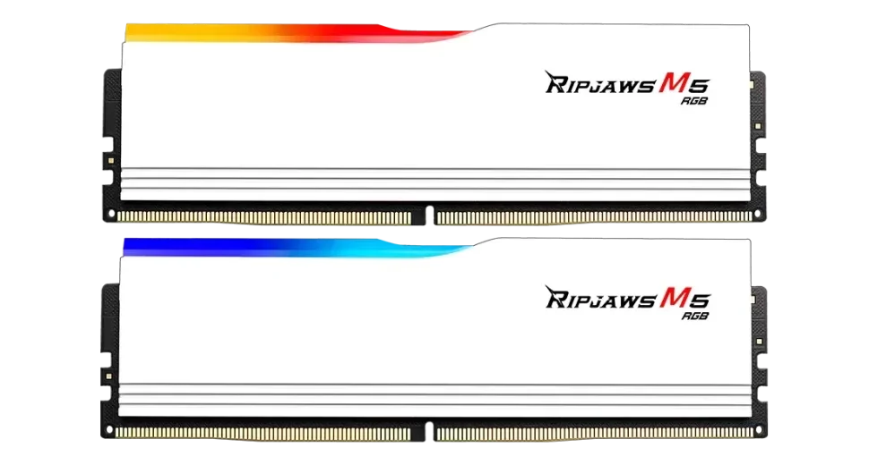 G.SKILL Оперативная память 64 Gb 6000 MHz G.Skill RIPJAWS M5 RGB White (F5-6000J3238G32GX2-RM5RW)