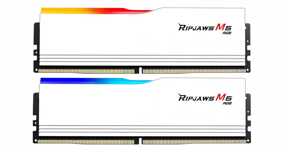 G.SKILL Оперативная память 64 Gb 6000 MHz G.Skill RIPJAWS M5 RGB White (F5-6000J3040G32GX2-RM5RW)