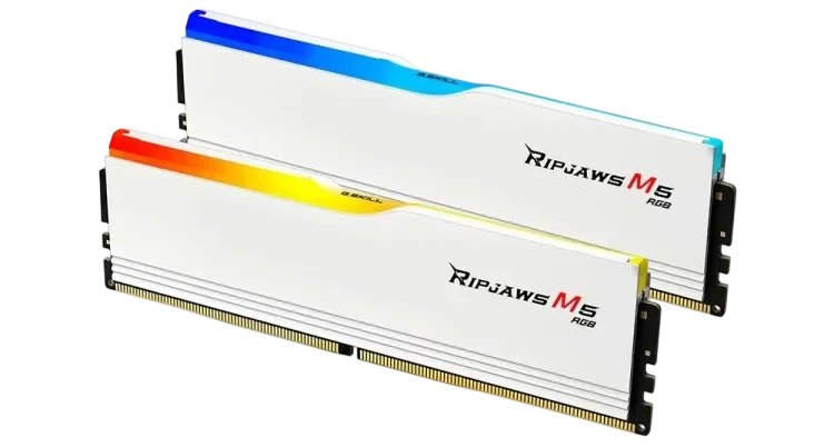 G.SKILL Оперативная память 64 Gb 6400 MHz G.Skill RIPJAWS M5 RGB White (F5-6400J3239G32GX2-RM5RW)