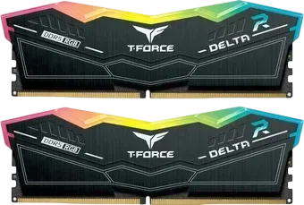 TEAM GROUP Оперативная память 64 Gb 6400 MHz Team Group T-FORCE DELTA RGB Black (FF3D564G6400HC40BDC01)