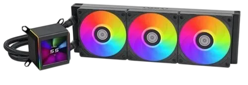 Lian Li Система жидкостного охлаждения для процессора Lian Li GALAHAD II LCD 360 Black ARGB (GA2ALCD36B) (G89.GA2ALCD36B.R0) PWM