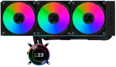 Lian Li Система жидкостного охлаждения для процессора Lian Li HydroShift II LCD-C 360R GHS2LCD36RB ARGB Black (G89.GHS2LCD36RB.R0)