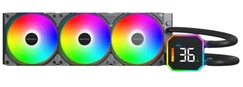 MONTECH Система жидкостного охлаждения для процессора Montech HYPERFLOW DIGITAL 360 (B) Black