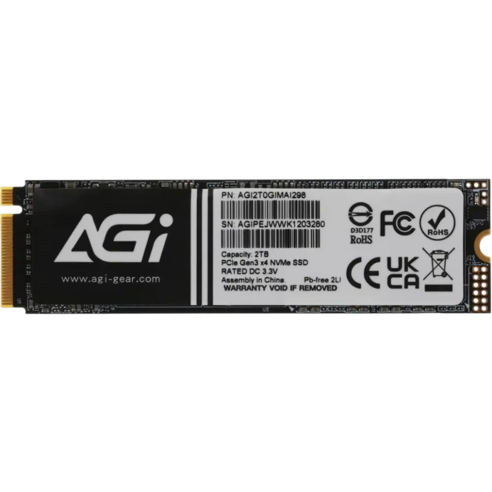 AGI Твердотельный накопитель AGI AI298 2000 Gb (AGI2T0GIMAI298-CB)