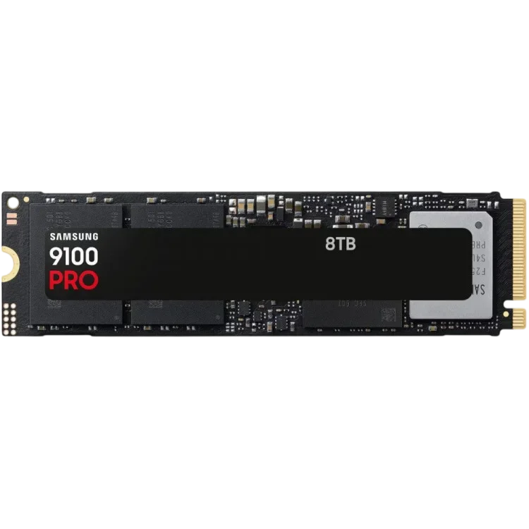 SAMSUNG Твердотельный накопитель Samsung 8000 Gb 9100 PRO Black (MZ-VAP8T0BW)