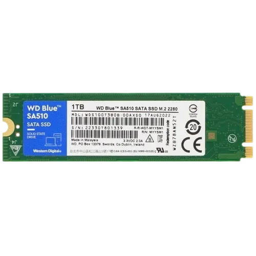 WESTERN DIGITAL Твердотельный накопитель Western Digital 1000 Gb Blue (WDS100T3B0B)