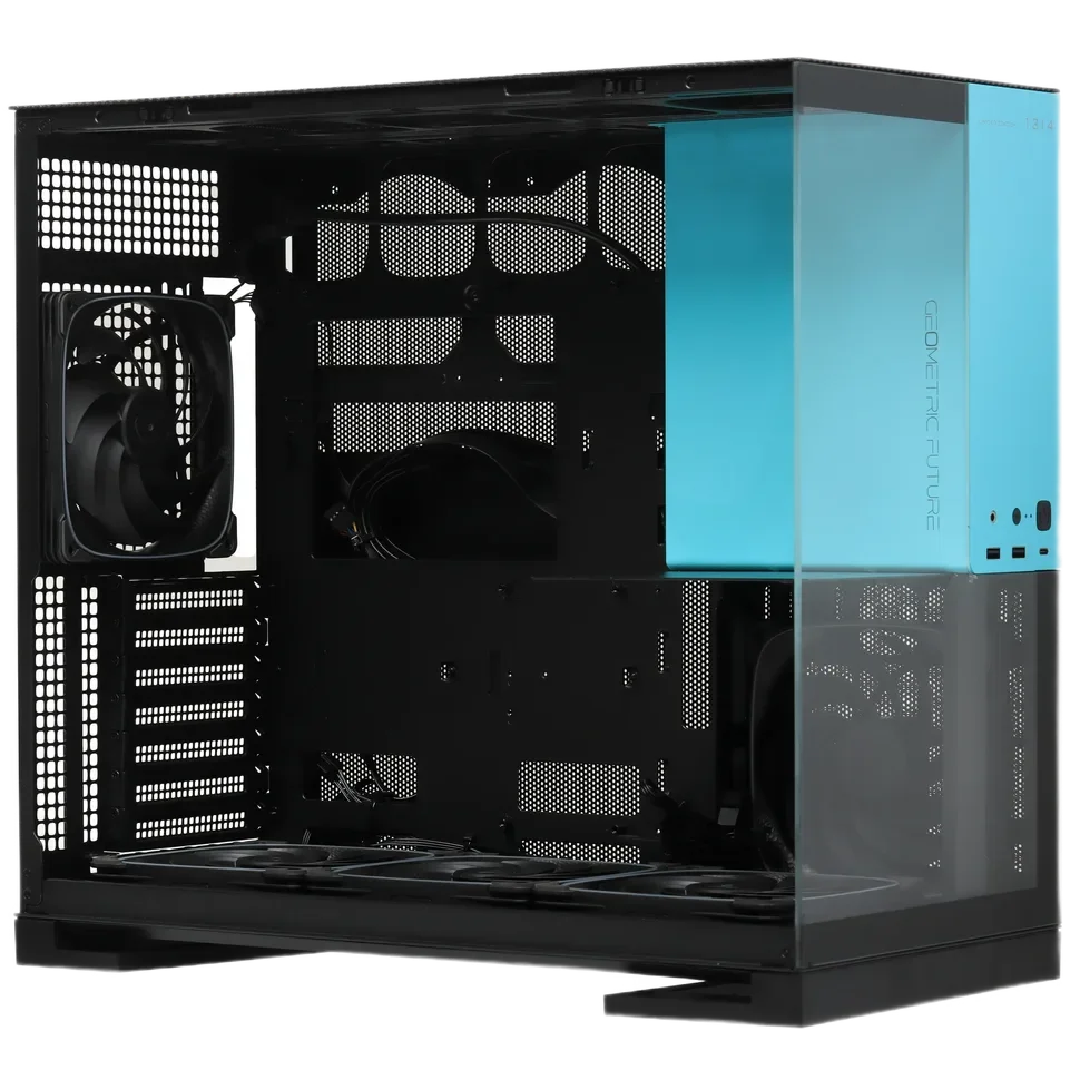 GEOMETRIC FUTURE Компьютерный корпус Geometric Future Model 5 Black/Blue with fans (1AM5WKBB00110)