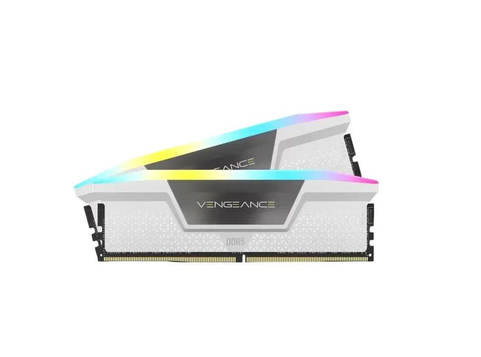 CORSAIR Оперативная память 32 Gb 6000 MHz Corsair VENGEANCE RGB White XMP (CMH32GX5M2E6000C36W)