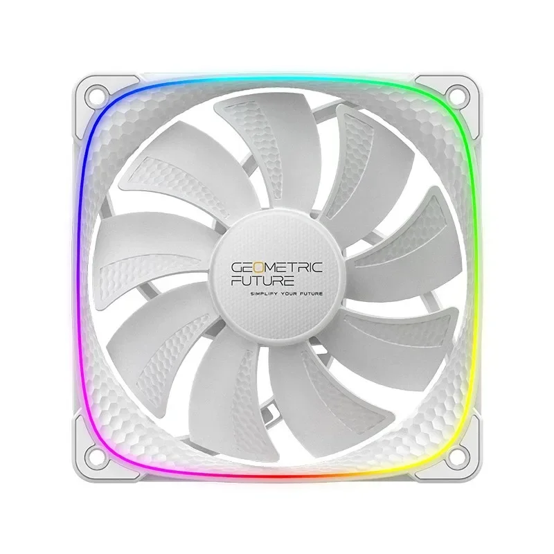 GEOMETRIC FUTURE Вентилятор для корпуса Geometric Future Squama 2503RW 5V ARGB Reverse White (1F2503R112011) (GF_SQM-2503RW-S)
