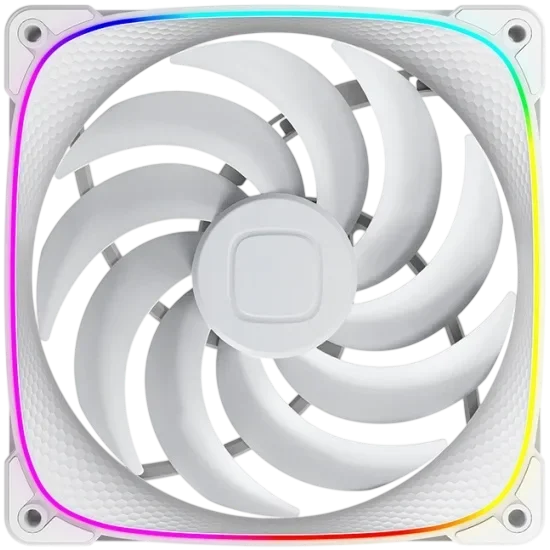 GEOMETRIC FUTURE Вентилятор для корпуса Geometric Future Squama 2503W-14 Single Pack ARGB White (1F2503W114000)