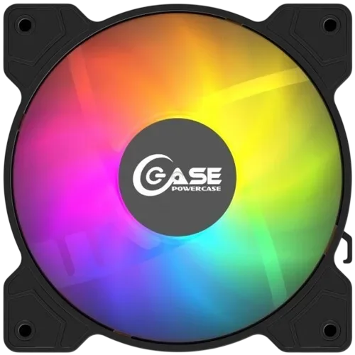 POWERCASE Вентилятор для корпуса Powercase (M2_6P) ARGB Black